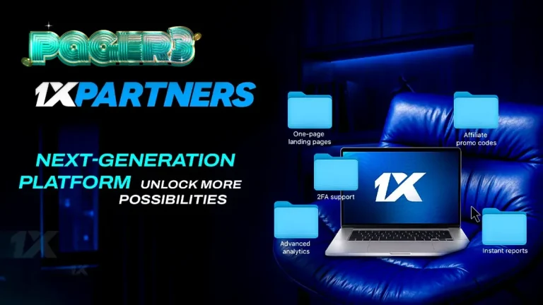Tampilan antarmuka dasbor mitra 1xPartners yang diperbarui